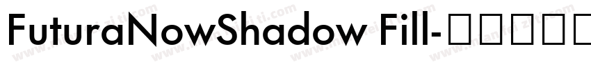 FuturaNowShadow Fill字体转换